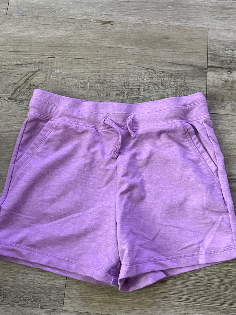 Girls' Lavender Knit Drawstring Shorts
